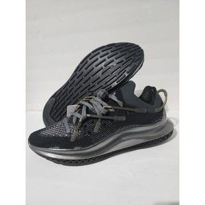 New Adidas 4D Fusio Silver Metallic Black Shoes Sneakers Men's Size 10.5 H04512
